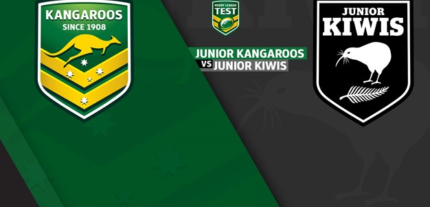 Junior Kangaroos v Junior Kiwis: Live stream