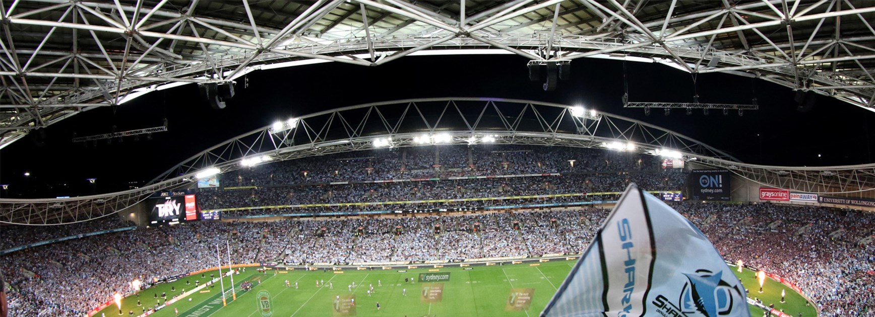 A packed ANZ Stadium at the start of the 2016 NRL Grand Final.