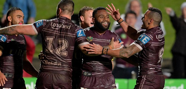 Manly hold on as Uate double sinks Knights