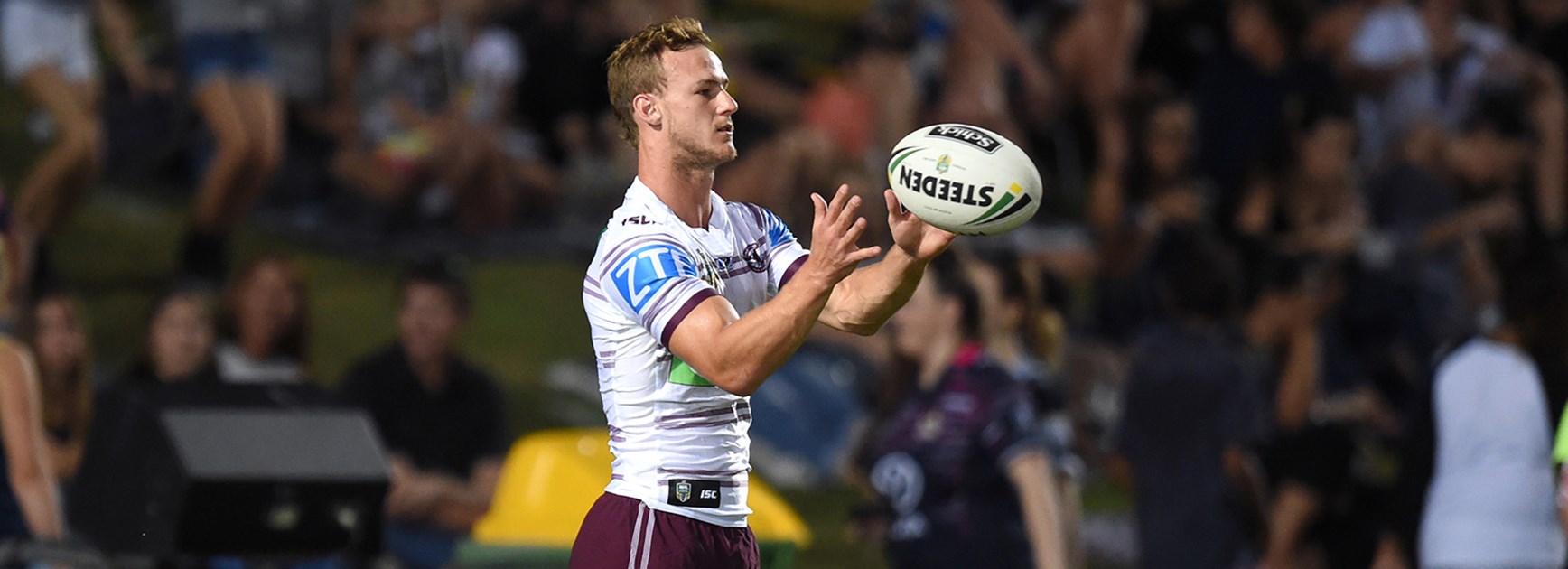 Daly Cherry-Evans helped Manly to a half-time lead over the Cowboys.