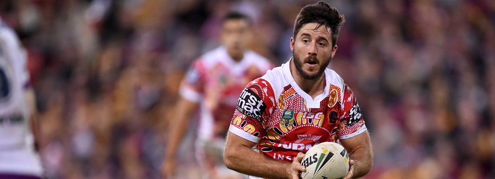 Ben Hunt in action for the Broncos against the Storm.