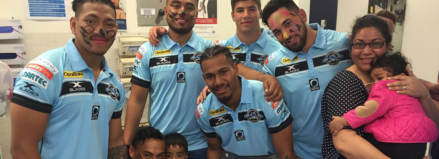 Sharks give back to community
