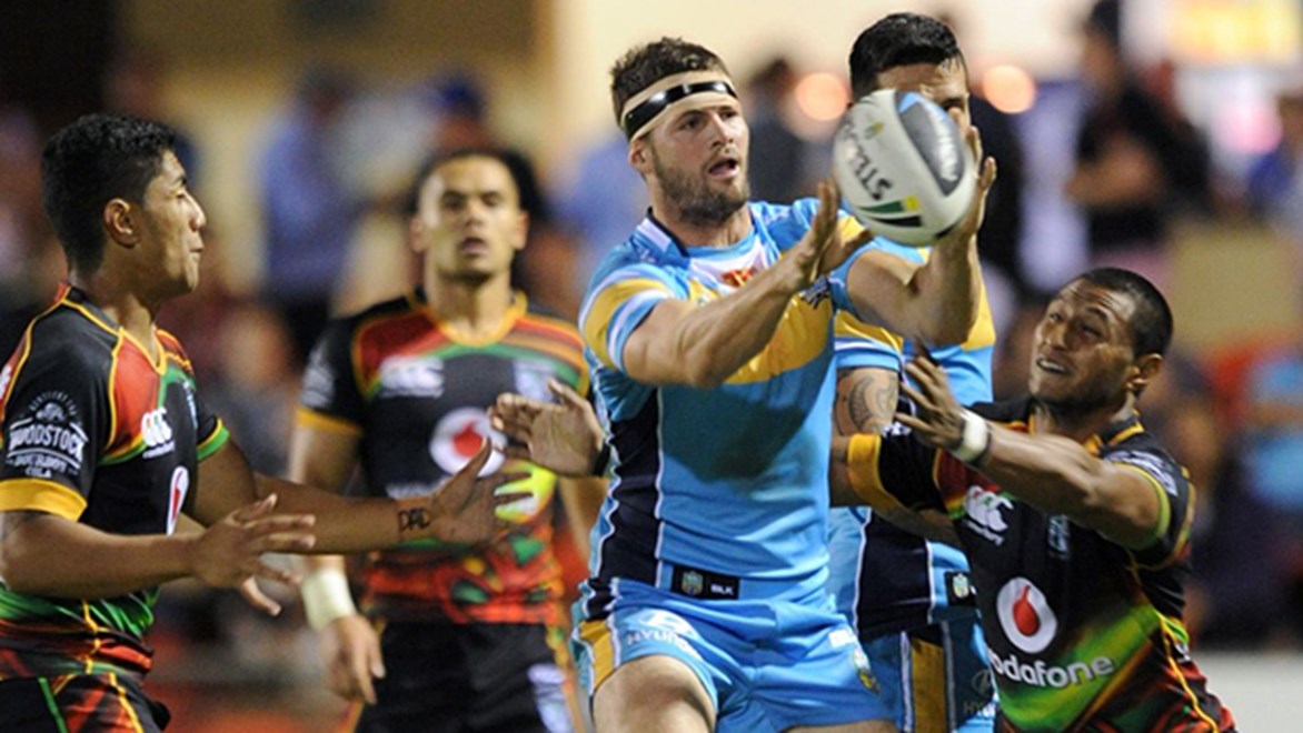 Reigning Titans player of the year Anthony Don in action during the club’s last visit to Toowoomba in 2015.
