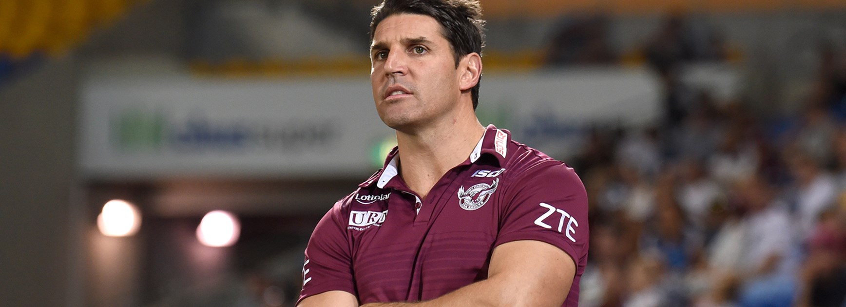 Trent Barrett during his stint as Manly coach.