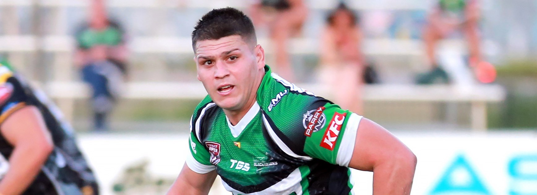 North Queensland recruit Carlin Anderson playing for the Townsville Blackhawks.