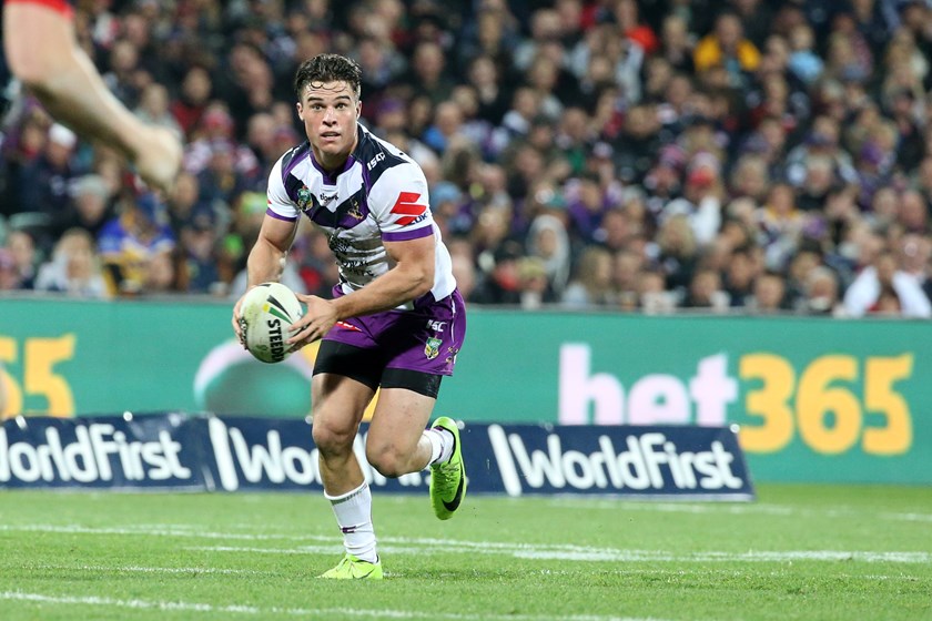 Brodie Croft in action for the Melbourne Storm.