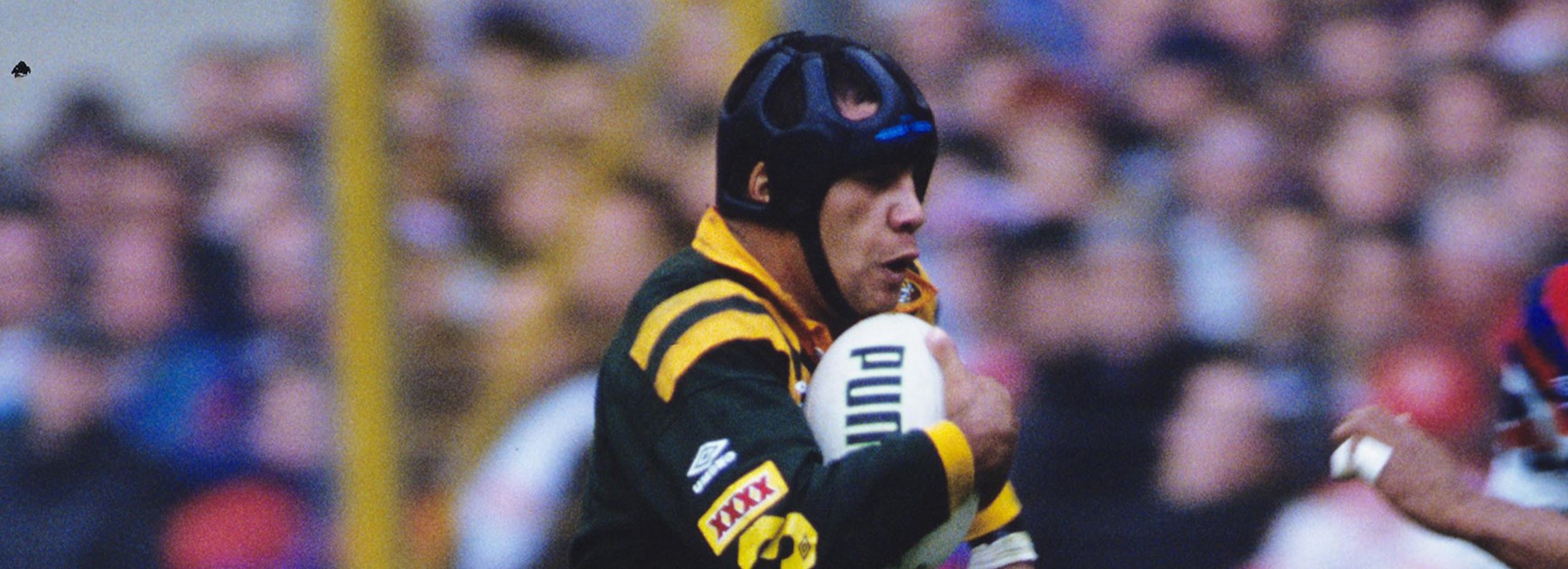 Kangaroos centre Steve Renouf in action against England at Wembley in 1992.