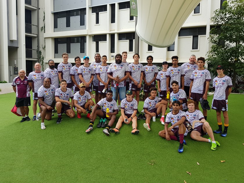 The Queensland under 15 Murri team.