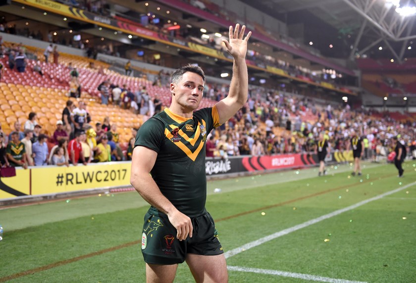 Kangaroos halfback and Roosters recruit Cooper Cronk.