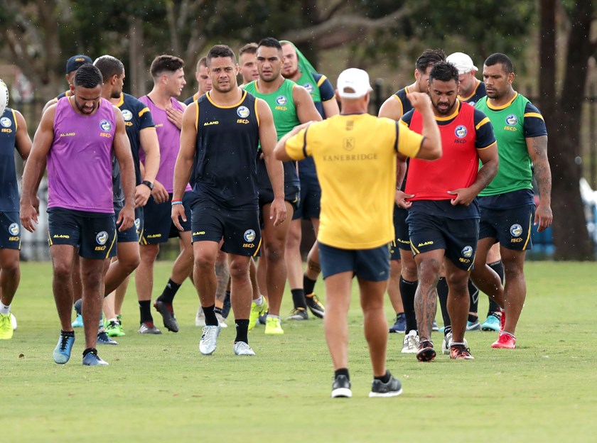 Jarryd Hayne returns to Parramatta Eels training