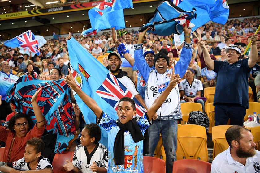 The passion of the Fijian fans knows no bounds.
