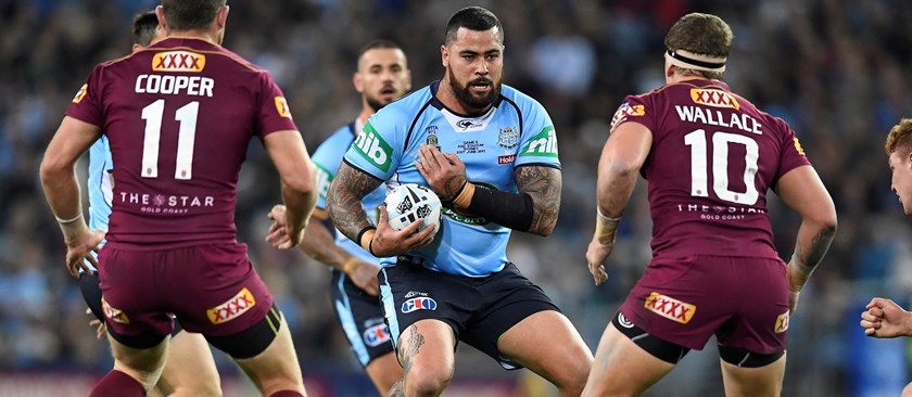 Andrew Fifita during the 2017 State of Origin series.