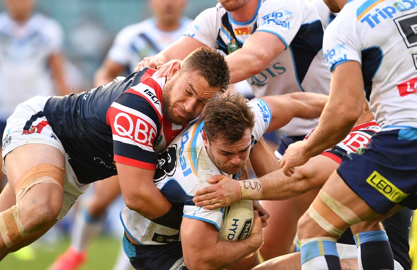 Keegan Hipgrave playing against the Roosters.