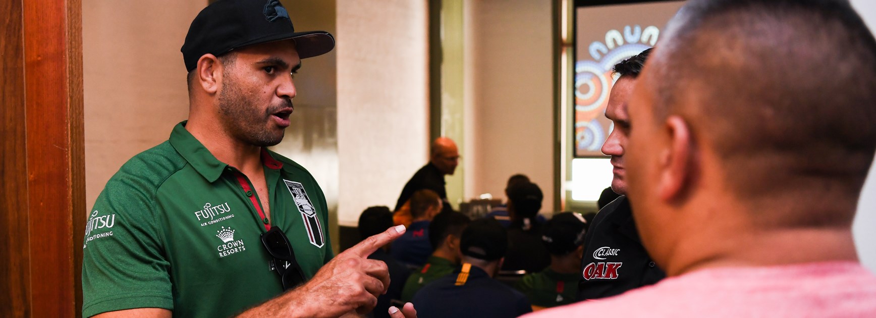 Greg Inglis at the Festival of Indigenous Rugby League.