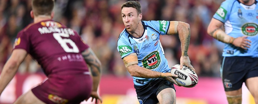 James Maloney in action for NSW in 2017.