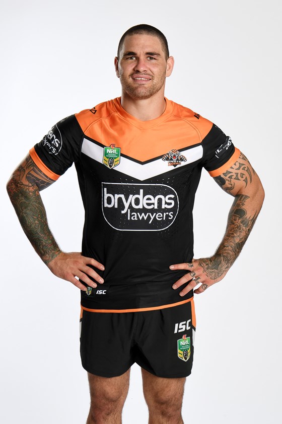 Wests Tigers forward Russell Packer.