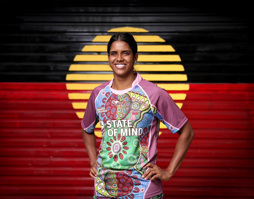 Taleena Simon will run out for the Gems at Redfern Oval.