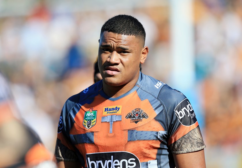 Moses Suli made his NRL debut with the Wests Tigers last year.