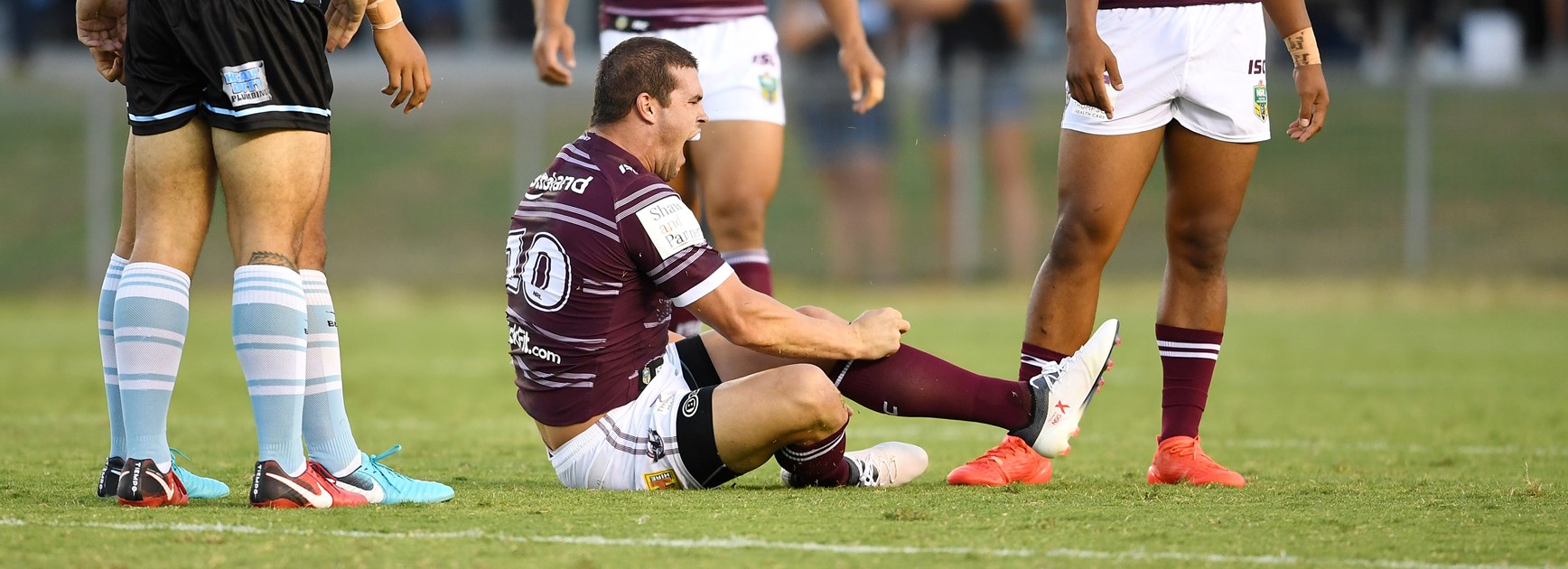 Manly Sea Eagles prop Darcy Lussick.