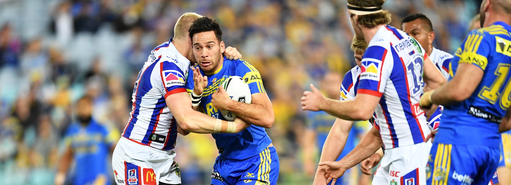 Eels half Corey Norman against Newcastle in 2017.
