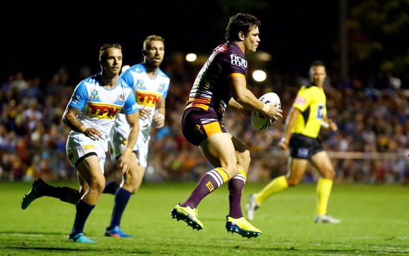 James Roberts taking on the Titans in the pre-season.
