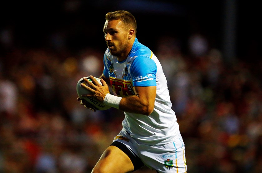 Bryce Cartwright in his first appearance for the Titans in the pre-season.