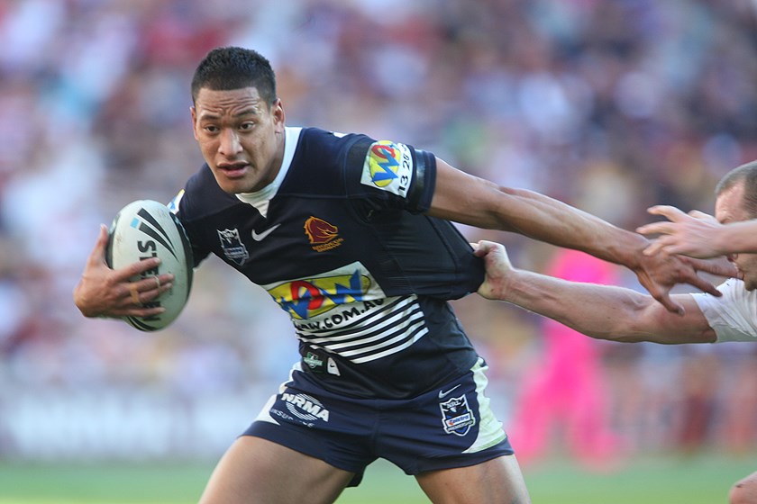 Former league star Israel Folau in 2010 during his stint with the Broncos.