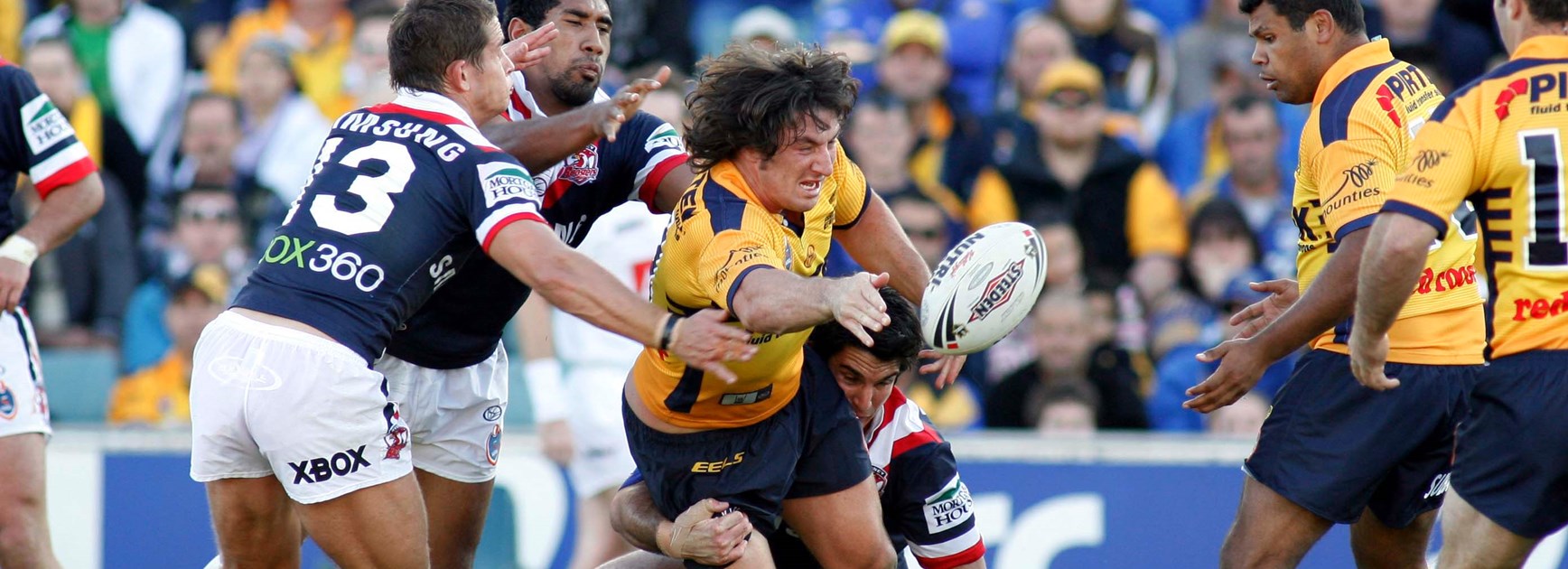 Nathan Hindmarsh in action for the Eels in 2006.