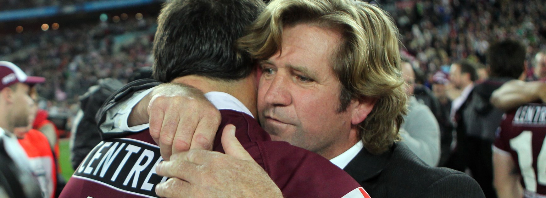 Des Hasler during his first stint at Manly.