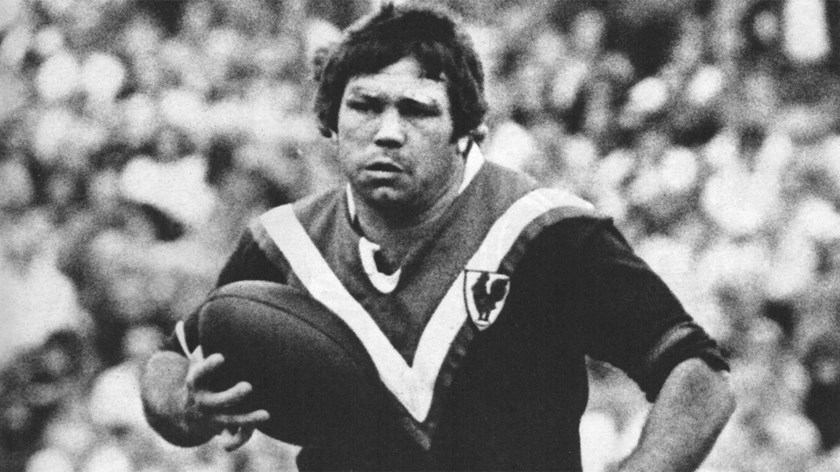 Rugby league Immortal Authur Beetson in action.