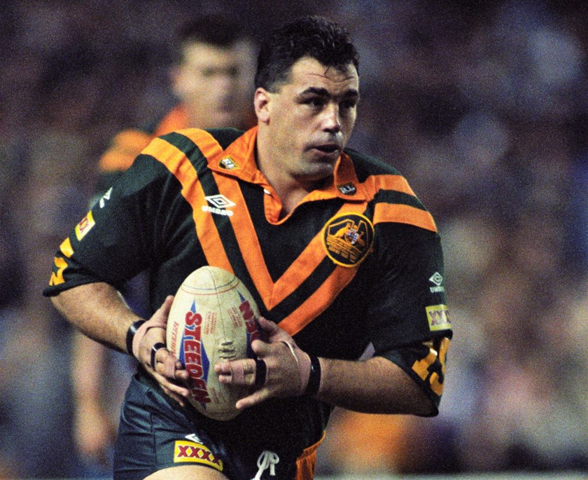 David Gillespie in action for Australia in 1992.