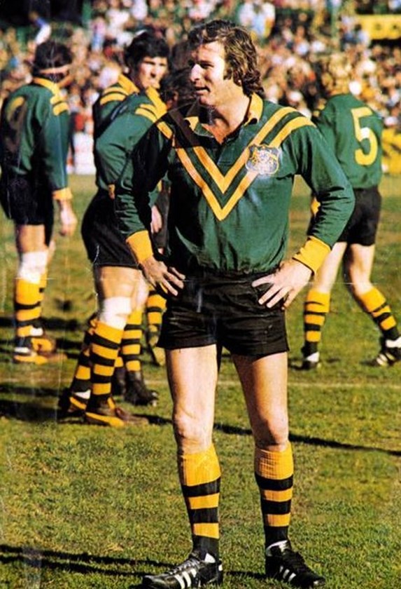 Graeme Langlands on Kangaroos duty in 1974.