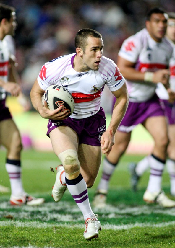 Steve Turner playing for the Storm in 2008.