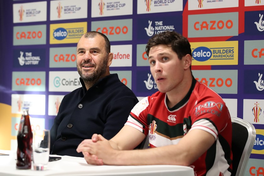 Michael Cheika and Mitchell Moses led Lebanon at the World Cup