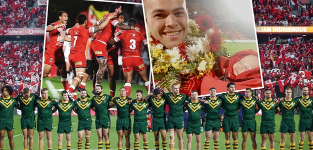 Australia and Tonga players share Test excitement