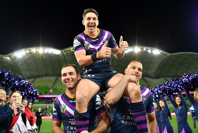 Storm great Billy Slater retired in 2018.
