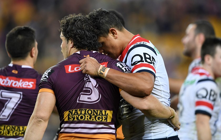 James Roberts and Latrell Mitchell.