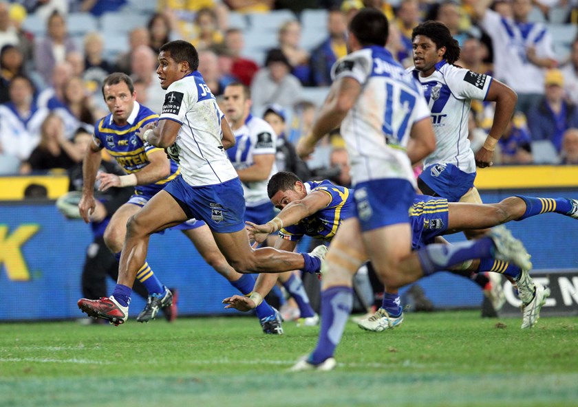 Ben Barba in action for the Bulldogs.
