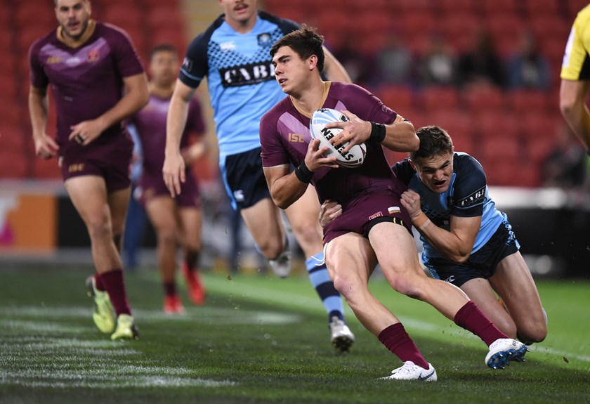 Jake Clifford playing for Queensland's under 20 team.