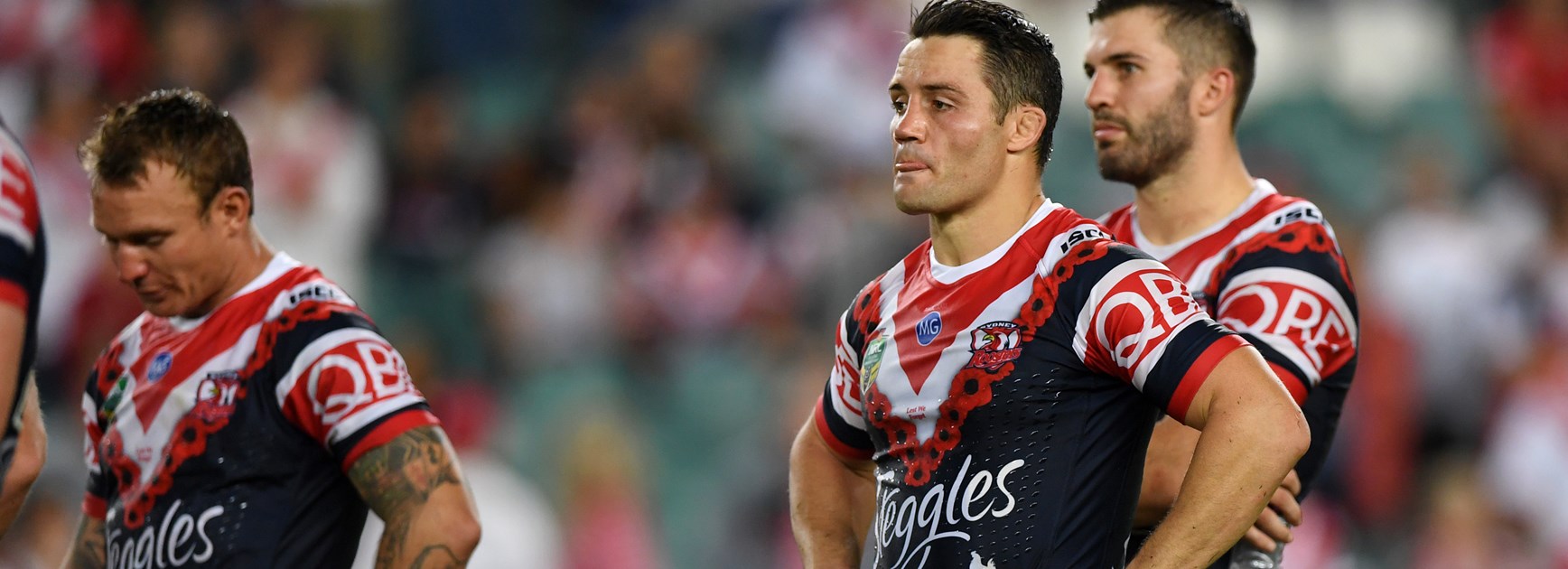 Cooper Cronk and the Roosters on Anzac Day.