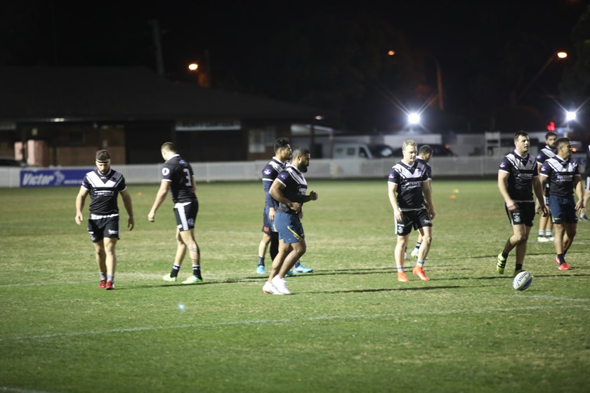 Michael Jennings training with Wentworthville after being dropped by the Eels.
