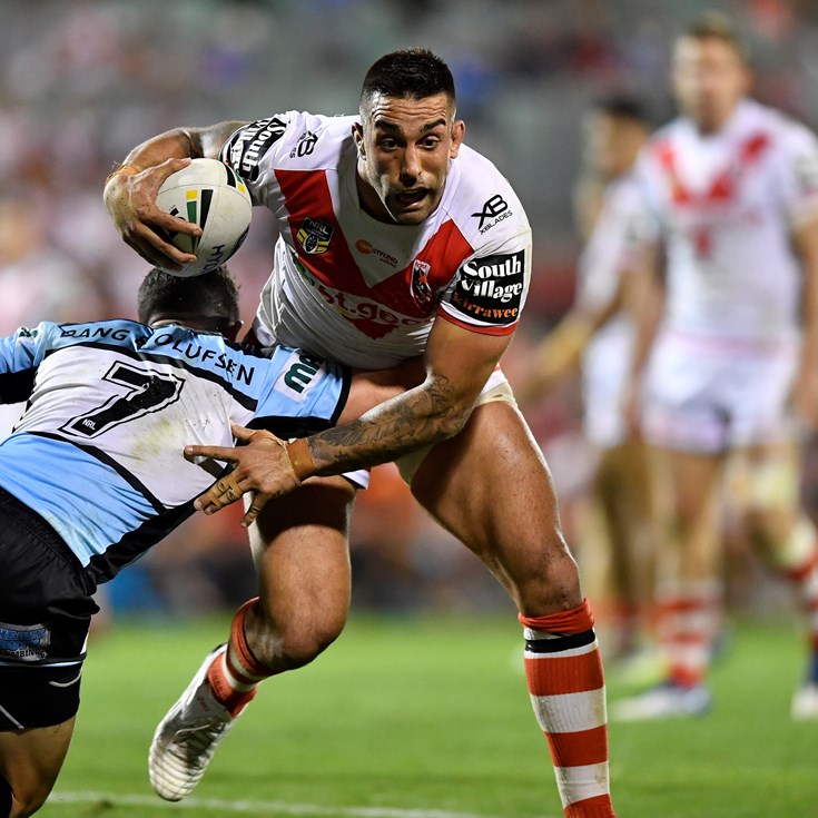 Dragons suffer huge blow as enforcer Vaughan ruled out for rest of 2018