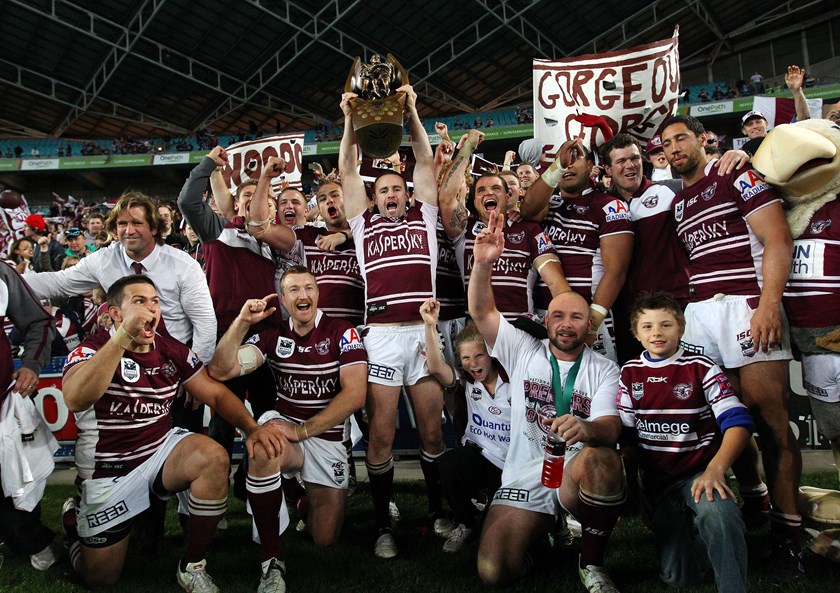 The jubilant Manly team.