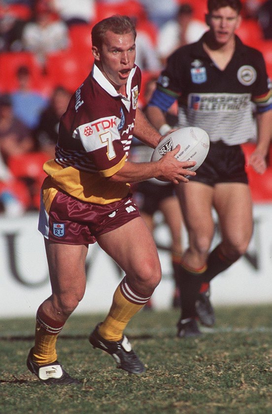 Allan Langer in action for Brisbane in 1994.