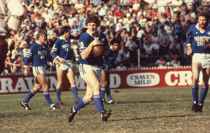 Phil Gould in action for Newtown.