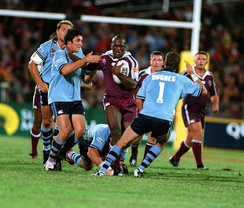 Wendell Sailor playing for Queensland against NSW.