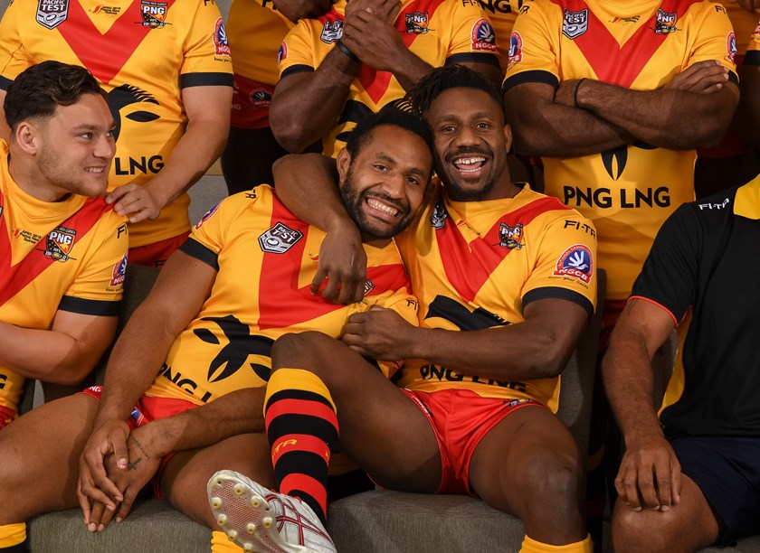 The Papua New Guinea team photo shoot.