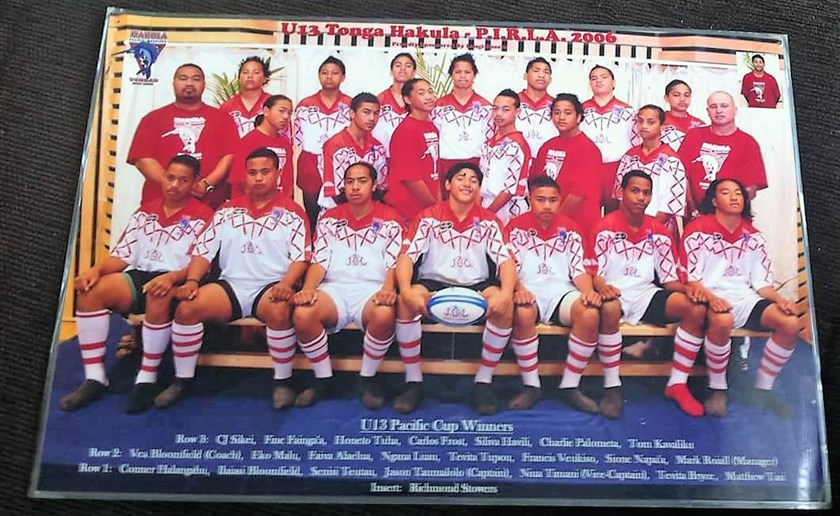 The young Tongan team in 2006.