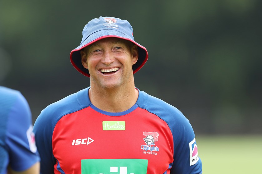 Newcastle Knights coach Nathan Brown. 