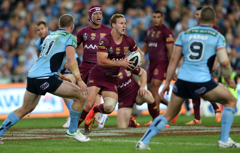 Daly Cherry-Evans in action for Queensland in 2014.